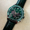 Mayfair Pine - Green Leather
